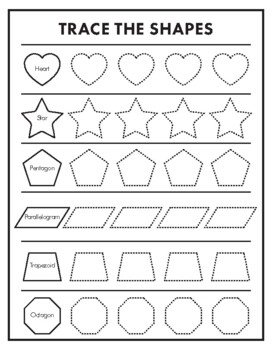 Kindergarten Shapes| Shape Recognition & Practice Preschool Workbook