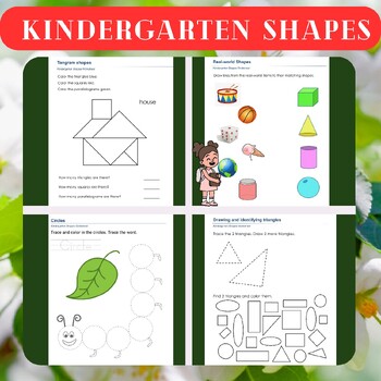 Preview of Kindergarten Shapes Worksheets