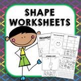 Kindergarten 2d and 3d Shapes Worksheets