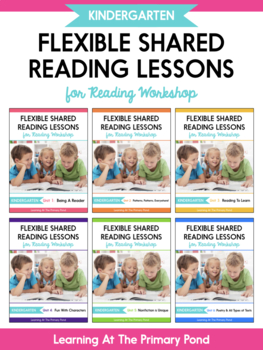 Preview of Kindergarten Reading Workshop BUNDLE of Shared Reading Lessons