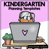Kindergarten Planning Templates