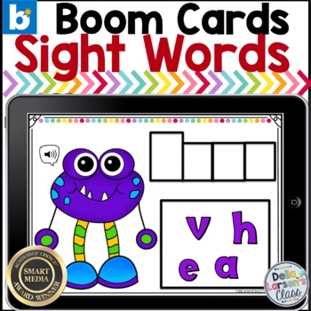 Preview of Kindergarten Sight Word Activity Boom Cards