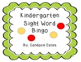 Kindergarten Sight Word Bingo