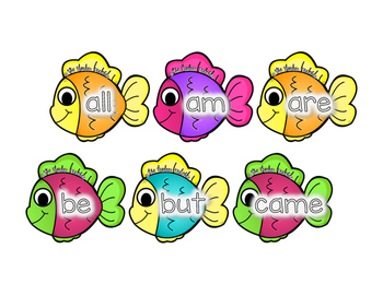 Sight Word Fish Game - Editable  Preschool sight words printables