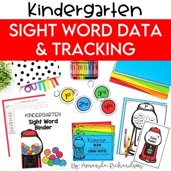 Preview of Kindergarten Sight Words Practice: An Editable Sight Word Tracker