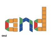 Kindergarten Sight Word- Pattern Blocks