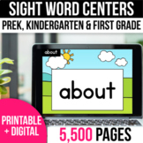 Kindergarten Sight Word Practice Morning Work Heart Words Science of Reading