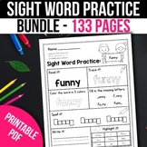 Kindergarten Sight Word Practice Morning Work Worksheet Fr
