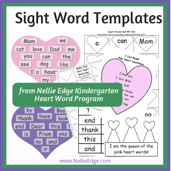 Preview of Kindergarten Sight Word Printables