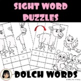 Kindergarten Sight Word Puzzles - Primer Dolch words