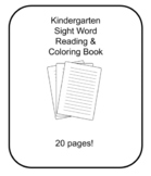 Kindergarten Sight Word Reading and Coloring Packet