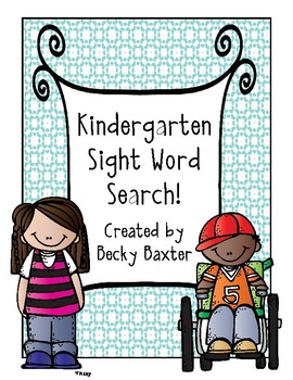 Preview of Kindergarten Sight Word Search