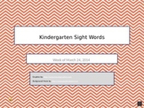 Kindergarten Sight Words 2