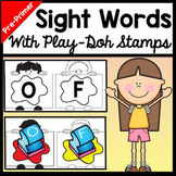 Kindergarten Literacy Centers with Play-Dough and Stamps {