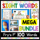 Fry's first 100 Sight Words Bundle Kindergarten Sight Word