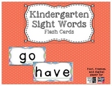 Kindergarten Sight Words Flash Cards (word wall)