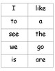 free printable sight words for kindergarten flash cards