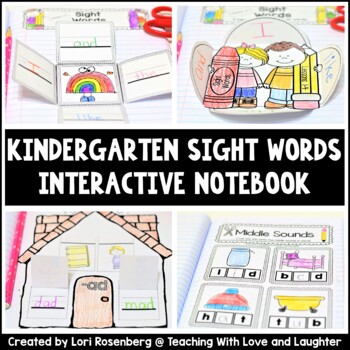 Preview of Kindergarten Sight Words Interactive Notebook Activities