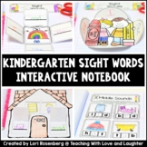 Kindergarten Sight Words Interactive Notebook Activities