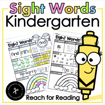 Preview of Kindergarten Sight Words - Reach for Reading