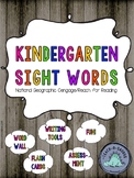 Kindergarten Sight Words | National Geographic Cengage/Rea