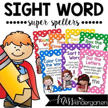 Preview of Kindergarten Literacy Centers & Spelling Activities for Any Word List