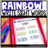 Kindergarten Sight Words Rainbow Write + EDITABLE Sight Wo