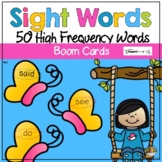 Kindergarten Sight Words Spring Butterfly Digital Game Boom Cards