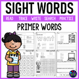 Kindergarten Sight Words Worksheets (Primer Words)