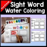 Kindergarten Sight Words with Watercolors {40 Pages from P