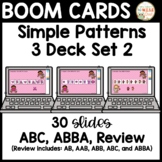 Kindergarten Simple Patterns for BOOM CARDS | 3-deck Set 2