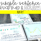 Kindergarten Simple Sentences Building Activities for May 