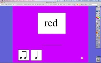 Preview of Kindergarten Site Word Rhythms