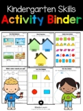 Kindergarten Skills Activity Busy Binder
