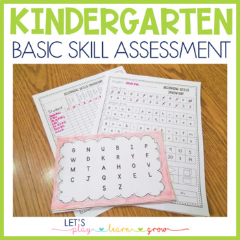 Preview of Kindergarten Assessment