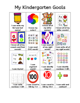 Preview of Kindergarten Skills Sheet English and Spanish
