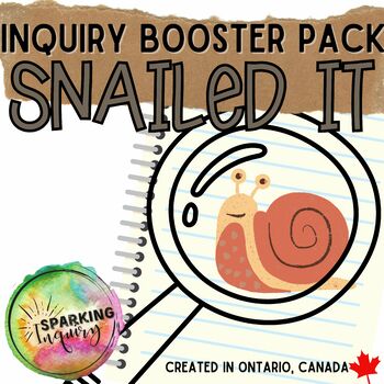 Preview of Kindergarten Snail Inquiry Booster Pack