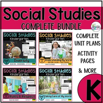 Preview of Kindergarten Social Studies Curriculum Bundle