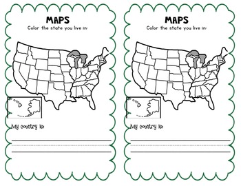 kindergarten social studies notebook by victoria ewen tpt