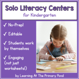 Kindergarten Solo Literacy Centers