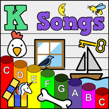 Preview of Kindergarten Songs - Boomwhacker Play Along Video and Sheet Music Bundle