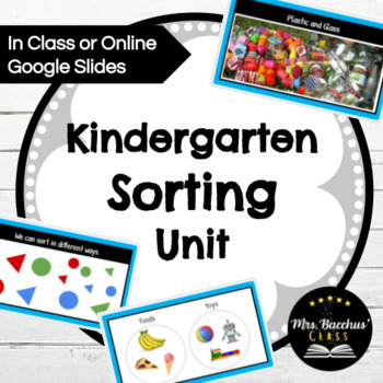 Preview of Kindergarten Sorting Unit: Google Slides Lessons