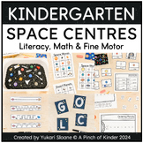 Kindergarten Space Themed Centers: Literacy, Math, Fine Mo