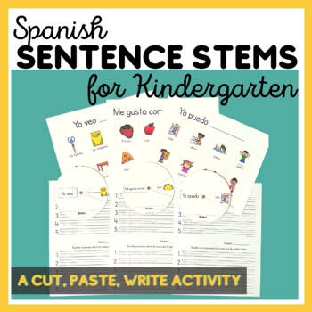 Kindergarten Spanish Sentence Stems | TPT