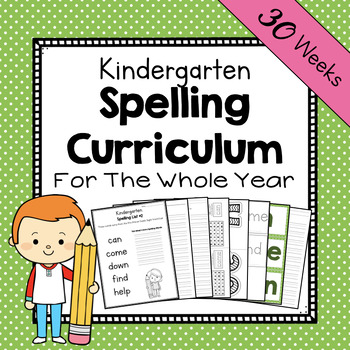 Preview of Kindergarten Spelling Curriculum | Kinder Dolch Sight Words Workbook