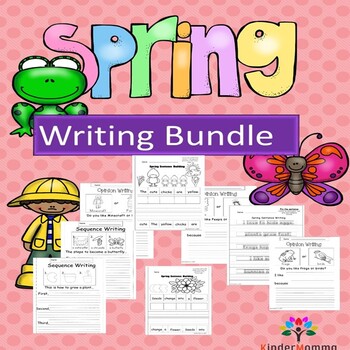 Preview of Kindergarten Spring (April) Writing