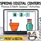 Kindergarten Spring Digital Centers for Seesaw™ Bundle