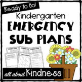 Kindergarten Spring EMERGENCY Sub Plans- All About Kindness