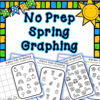 Preview of Kindergarten Spring Graphing -- No Prep!