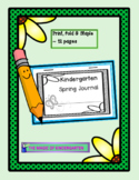 Kindergarten Spring Journal~Print & Fold